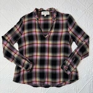 Anthropologie Cloth & Stone Plaid Shirt Size S